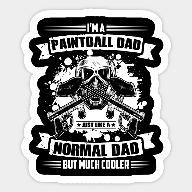 Paintball dad paintball sayings German Sticker by HBfunshirts